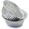 thumbnail image 1 of Bandejas redondas de aluminio para asar Bandeja de aluminio para hornear - 50 piezas Bandejas desechables de aluminio, Bandejas para pasteles, para hornear, Recipientes peque?os, 1 of 2