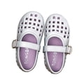 thumbnail image 2 of Viluyesy Girls Mary Jane Sandals Kids Summer Hollow Out Closed Toe Ankle Strap Shoes Gray Size 13 Little Kids, 2 of 7