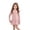 Pink, variant on Girls Long Sleeve Dress Summer Kids Toddler A Line Solid Color T-Shirt Dress for School Casual Girl Clothes 2-3 Years