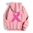 thumbnail image 6 of Hoodie Womens Sweatshirt Oversized Lightweight Zip Up Women Casual Women's Pullover Cancer Awareness Month Long Sleeve Pocket Drawstring For Everyday Wear, 6 of 6