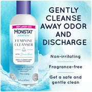 Monistat Boric Acid Feminine Cleanser, Fragrance Free Feminine Wash, 16 Fl Oz, 1 Pack