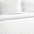 thumbnail image 3 of Lush Decor French Country Geo Ruffle Bedding, 3-Piece Bedspread Set (King, White), 3 of 5