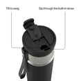 thumbnail image 3 of Contigo Water Bottle, 28 Oz, Stainless Steel, Vacuum Insulated Leakproof, DualSip 2-Way Lid, Licorice, 3 of 8