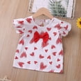 thumbnail image 6 of LUOGENLI Girls Summer Outfits Size 6X-7 Summer Toddler Girls Short Sleeve Prints Tops Shorts Outfits Set for Kids Clothes Girls 4th of July Outfit Size 10/12 2-3 Years, 6 of 8