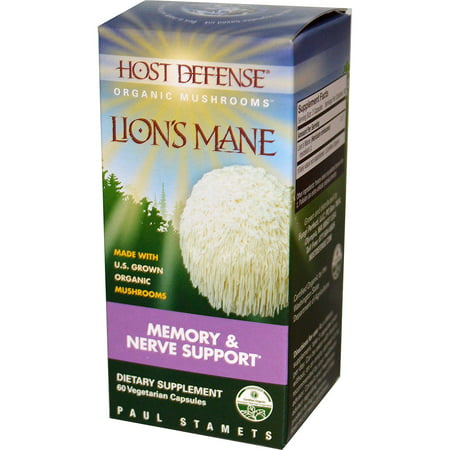 Host Defense® Lion's Mane Capsules, Memory & Nerve Support, 60 count