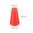 thumbnail image 2 of Uxcell Silicone Rubber Tapered Plug 5mm to 9mm Solid Red for Powder Coating, Painting, Laboratory Use 30 Pieces, 2 of 5