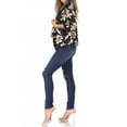 thumbnail image 4 of Women's Casual Floral Print Waist Length Fitted Style Blazer Jacket, 4 of 6