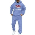 thumbnail image 3 of VBTAPA Mens Track Suits 2 Piece Set Christmas Hoodie Sweatsuit Oversized Pullover Hoodie with Jogger Pants Casual Sports Outfits Sets Xmas Gift Light Blue XXL, 3 of 8