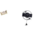thumbnail image 1 of Modelo De Sofá En Miniatura Y Reloj De Pared Con Diseño De Pájaro, Adorno Artístico De Acrílico, Reloj Decorativo Para Casa De Muñecas, Juguetes De Bricolaje Y Decoración De Sala De, 1 of 8
