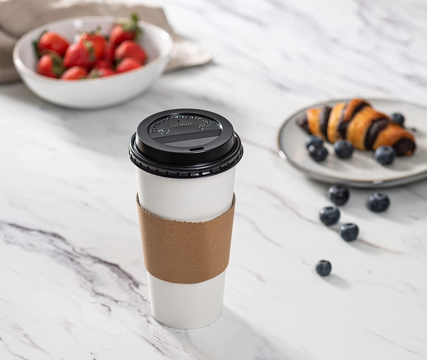 20 oz disposable coffee sale cups with lids