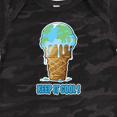 thumbnail image 4 of Inktastic Keep It Cool Melting Earth Ice Cream Cone Boys or Girls Baby Bodysuit, 4 of 5