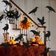 thumbnail image 4 of Decoraciones de Halloween Bewildely negras duraderas y elegantes para fiestas de miedo cuervo, 4 of 6