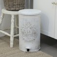 thumbnail image 5 of Vintage Metal Step On Trash Can With Lid 4.5 Gallon Farmhouse Rustic Garbage Can Waste Bin for Kitchen Bathroom Bedroom Porch, 5 of 10