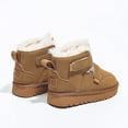 thumbnail image 6 of Miluxas Toddler Girl Snow Boots Fashion Winter Girls Snow Boots Thick Soled Non Slip Fleece Lined Warm and Comfortable Shoes Brown 9.5 M(27), 6 of 8