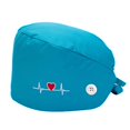 thumbnail image 1 of MesaSe Cotton Operating Hats Nurses Gourd-shaped Dull Polish Assorted Colors Buttons Christmas Day Bouffant Caps, 1 of 5