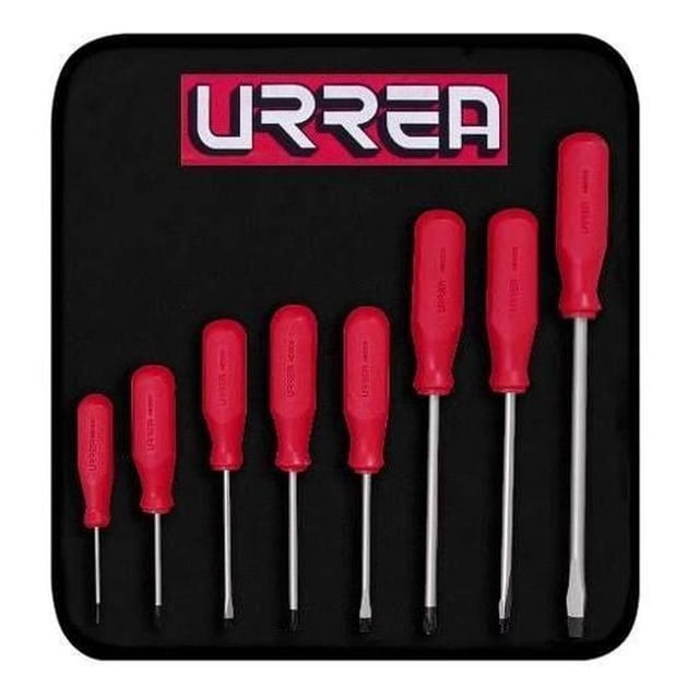 Juego De 8 Destornilladores Serie R Combinado 9600dr Urrea Urrea 9600DR