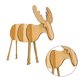 thumbnail image 5 of Moyic Ciervo Forma Ornamento Fawn Animal Decoración Accesorios Kits de decoración para fiestas café ligero 10*9.5 cm Moyic HA0624-02B, 5 of 6