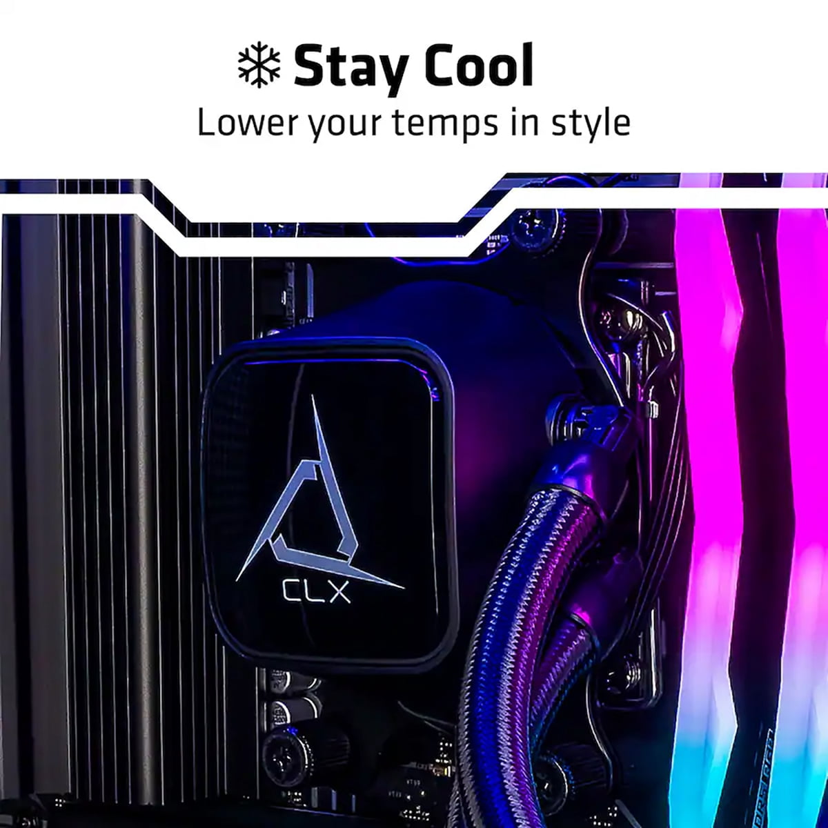 CLX Set Gaming PC AMD Ryzen 7 9800X3D, 32GB DDR5, GeForce RTX 5080, 2TB SSD Windows 11 Home