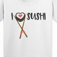 thumbnail image 4 of Inktastic Kawaii I Love Sushi Youth T-Shirt, 4 of 5
