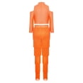 thumbnail image 5 of Aislor Girls Latin Jazz Modern Salsa Ballroom Dance Outfits Tassel Crop Tops with Fringe Pants Set Dancewear Fluorescent Orange 8, 5 of 7