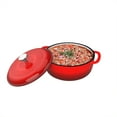 thumbnail image 6 of Cast Iron Dutch Oven with Lid-6 Quart Enamel Coated Pot by Classic Cuisine, 6 of 8