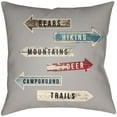 thumbnail image 2 of Artistic Weavers Lodge Cabin Compass Pillow Poly Filled 16' x 16', 2 of 2