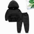 thumbnail image 2 of Gibobby Toddler Kids Boys Girls 6 12 18 Months 2T 3T 4T 5T 6T 7T Winter Long Sleeve Cartoon Prints Fleece Tops Pants 2PCS Outfits Clothes Set fall boy clothes(10-11 Years,Black), 2 of 4