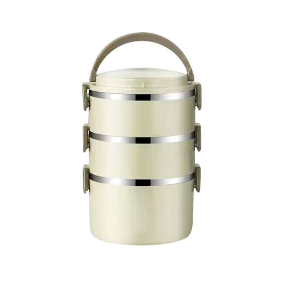 Stainless Steel Insulated Lunch Box Set 1/2/3/4 Layer Bento Container with Carry Bag Thermal Compartment Food Storage for Work Travel Camping Reusable Eco Friendly