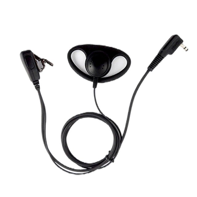 Clip On Hands Without 2 Pin D Style Earpiece with Build In Easy to Carry for Professional Two Way Radio Communication