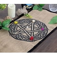 thumbnail image 4 of Indian Consigners Organic Burlap with Fabric Backing Altar Cloth Celtic Pentagram Tarot Spread Table Cover Beautiful Solid Star Table Cloth Multiple Uses Art, 4 of 5