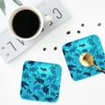 thumbnail image 5 of Bingfone Vintage World Turtle Day Leather Drinks Coasters with Set of 6,Suitable for Home Kitchen,Coffee Cup Coasters Home Gift, 5 of 9