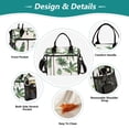 thumbnail image 3 of Small Cooler Bag Lunch Bag Portable Meal Bag Work Meal Bag Outdoor Meal Bag Travel Meal Bag Picnic Meal Bag Going Out Meal Bag Green Palm Trees, 3 of 6