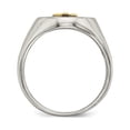 thumbnail image 4 of Bague pour Homme en Acier Inoxydable avec Croix en Or 10 K, 4 of 4