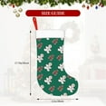 thumbnail image 4 of Salouo Gingerbread Snowman Cookies Print Christmas Stockings,Large Xmas Stocking Set of 1 Holiday and Farmhouse Stocking for Christmas Holiday Party Decoration(17.7*11 Inch), 4 of 7