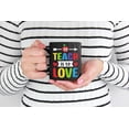 thumbnail image 2 of To Teach Is to Love, Inspirational Teacher or Teaching Quote, Black 11oz Ceramic Mug, 2 of 5