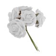 thumbnail image 4 of 20x Colorfast Foam Rose Artificial Flower Bride Bouquet Party Decor Rojo + Blanco Sunnimix Flores artificiales de Rose, 4 of 5