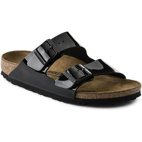 Birkenstock Arizona Birko-Flor Womens Sandals - Black Patent - 45