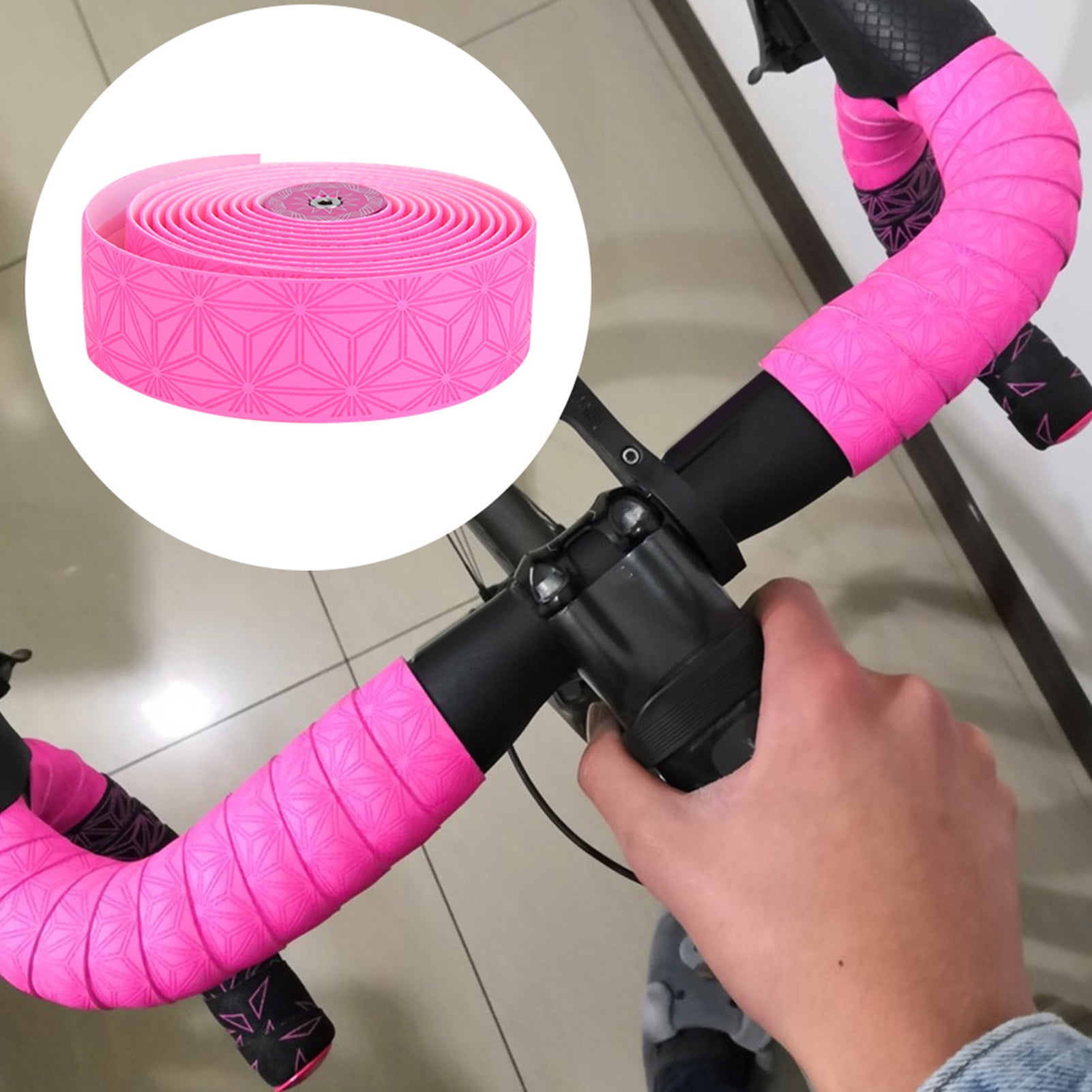 Handlebar Tape Road Bike Supacaz Bar Super Sticky ,Parts & Components Road Bike Handlebars Belt High Elastic Soft Sweat Absorption Steering Tape Black