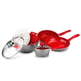 thumbnail image 2 of Bateria de Cocina Grande Set Red con mango remov 7 pzs Flavor Stone Grande Set Red 7 accesorios, 2 of 4