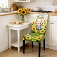 thumbnail image 6 of Hometravel Easter Bunny Chair Covers, Stretch Rabbit Print Seat Covers, Festive Table Chair Protectors for Dining Room, Holiday Party Decor, 6 of 6