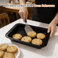 thumbnail image 2 of Koomade 10 Pcs Carbon Steel Non-Stick Bakeware Set - Essential Kitchen Baking Pans, Black, 2 of 4
