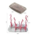 thumbnail image 2 of LIFKOME Feeding Bottle Rack for Storing Baby Bottles Drying Storage Stand Multi Functional Cup Rack PP Material Pink 1Pc, 2 of 8