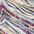 thumbnail image 2 of 2â€™ x 5â€™ Blue and Gold Zebra Pattern Area Rug, 2 of 5