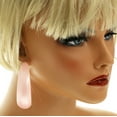 thumbnail image 4 of Mi Amore Hoop-Earrings Silver-Tone/Pink, 4 of 4