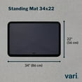 thumbnail image 2 of Vari Standing Mat 34x22 (VariDesk) - Anti Fatigue Non-Slip Mat for Standing Desk, Cushioned for Comfort, Indoor Floor Mat for Home, Office, or Kitchen - Black, 2 of 6