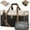 Black-Beige-Brown, variant on Lovevook Travel Duffle Bag, Quilted Weekender Overnight Bag with Toiletry Bag, Gym Beach Mummy Hospital Bag with Wet Pocket (Black)