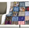 thumbnail image 3 of Customized Blanket with Photos & Text for Mom Dad Baby Family Friends Personalized Picture Blanket for Birthday Christmas for Women Sister Wife Grandma(10 Photos,50x60 Sherpa), 3 of 6