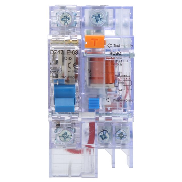 Transparent Circuit Breaker, Circuit Breaker Impact Resistant Plastics High Flame Retardant Superior Performance For Household