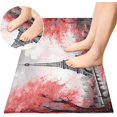 thumbnail image 4 of Paris Tower Street Kitchen Mat Soft and Absorbent Bath Mats for Bathroom Non Slip Quick Dry Shaggy Bath Carpet Machine Wash for Kitchen Bathroom Shower 39x20 in Home Decor, 4 of 7