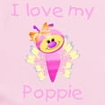 thumbnail image 2 of CafePress - I Love My Poppie (Girl Bfly) Infant Bodysuit - Baby Light Bodysuit, Size Newborn - 24 Months, 2 of 4